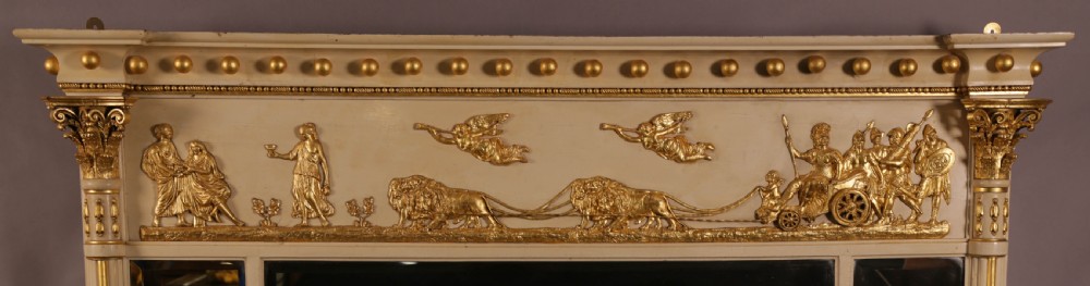 A 19th c Overmantle Classical figures View II