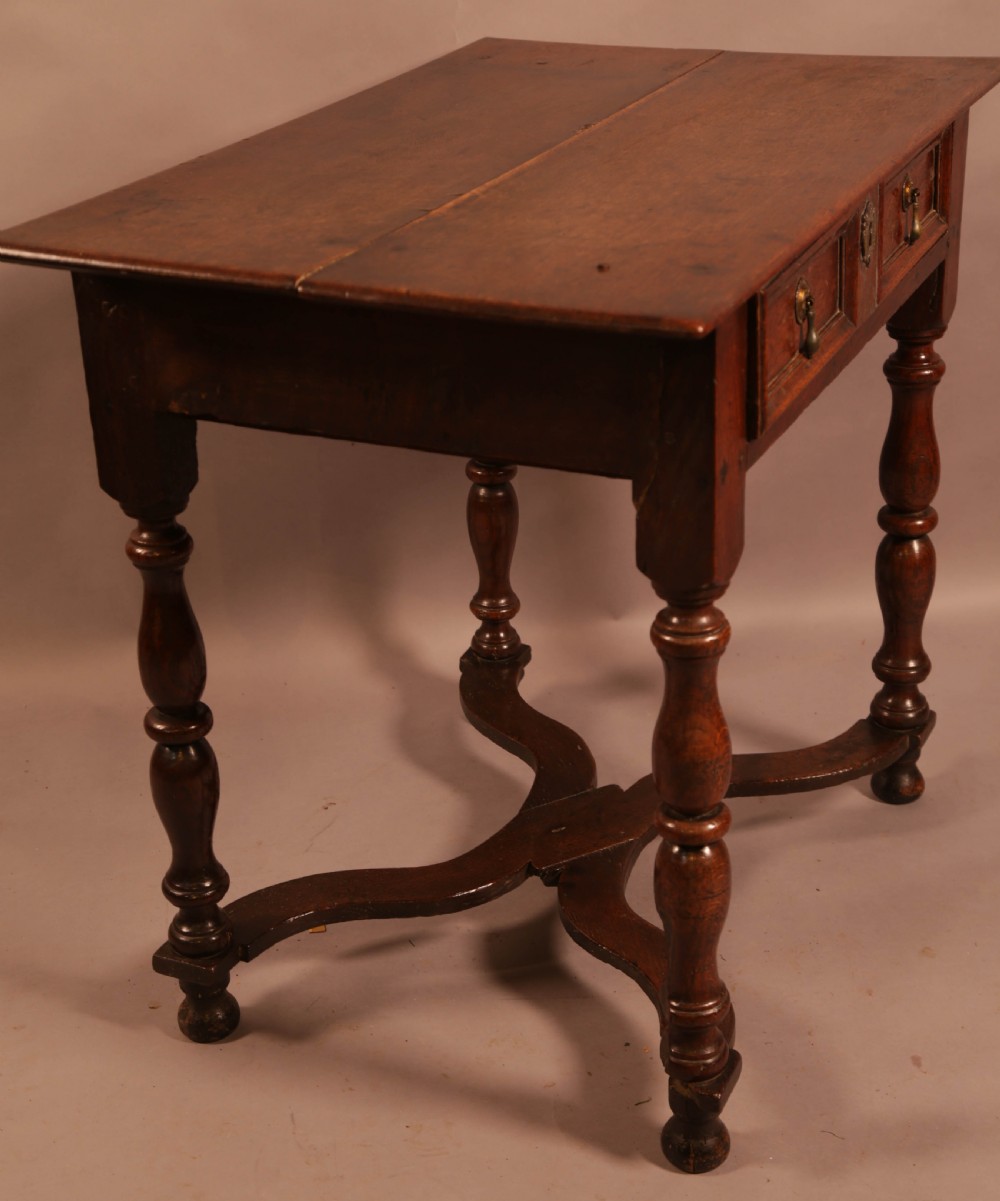 A Super William and Mary Side Table in Oak View II