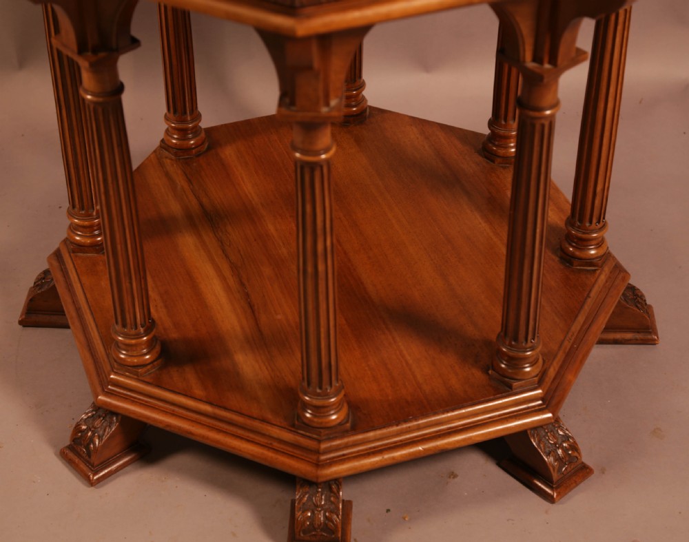 A Superb Arts and Crafts Centre Table in Walnut View VI