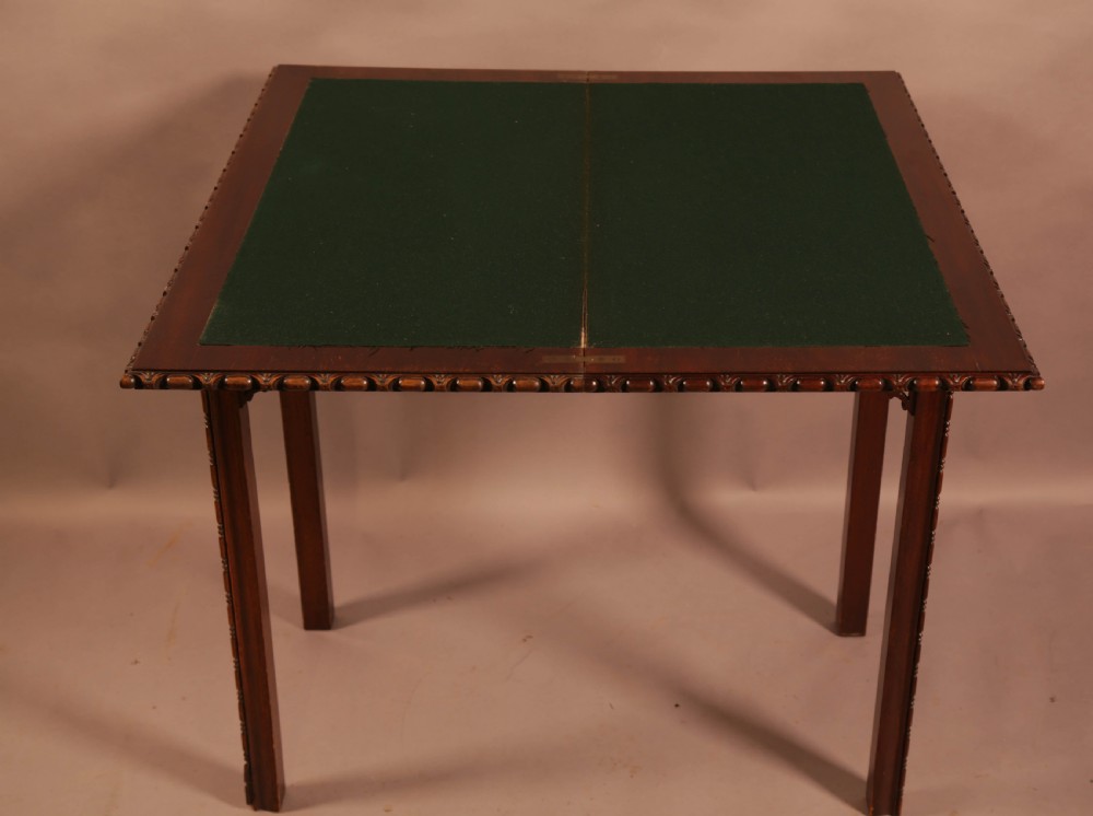 A Good Quality late Victorian Games Table in Mahogany View VIII