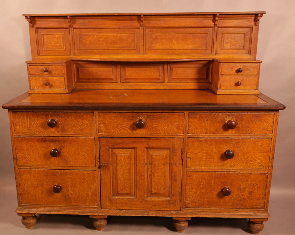 A Victorian Kitchen Dresser in Pine original scrumble