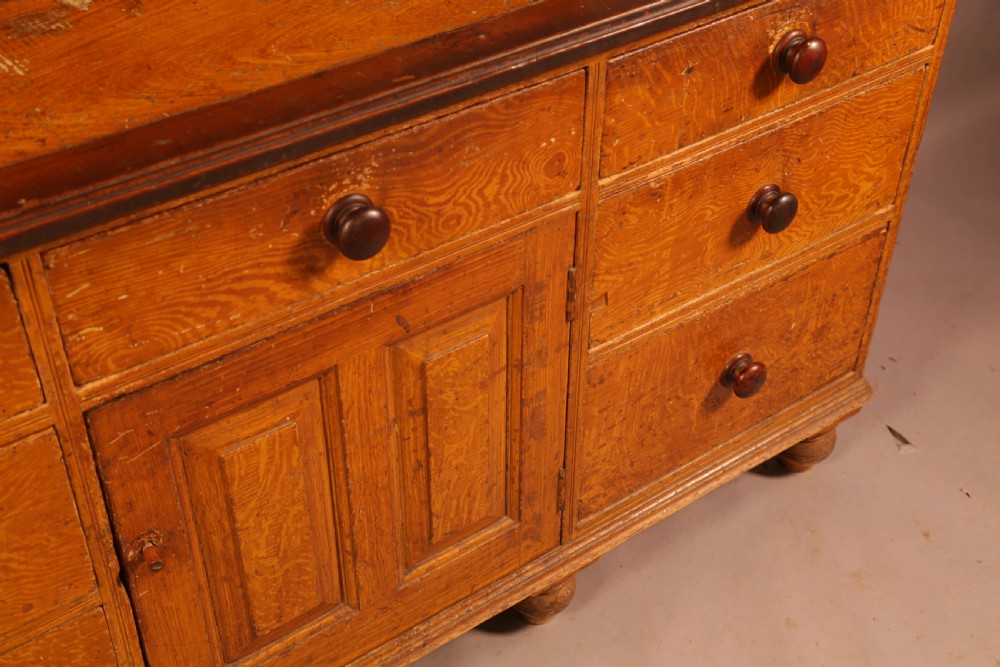 A Victorian Kitchen Dresser in Pine original scrumble View IX