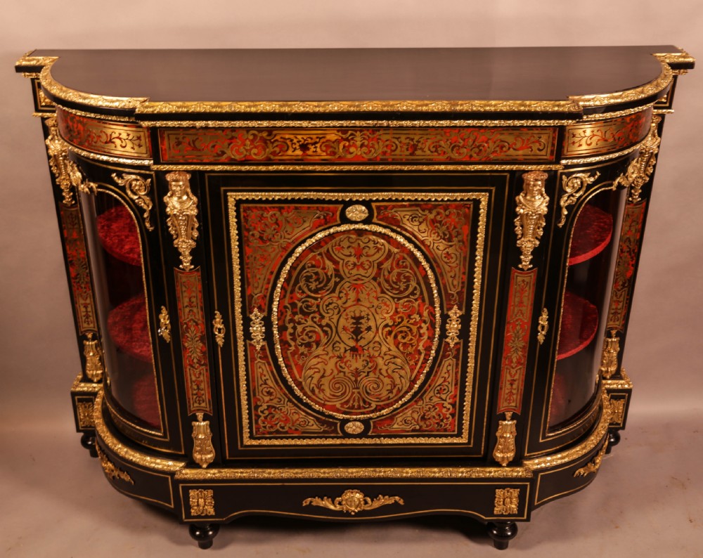 A Fabulus Boulle Work Credenza Victorian  View II