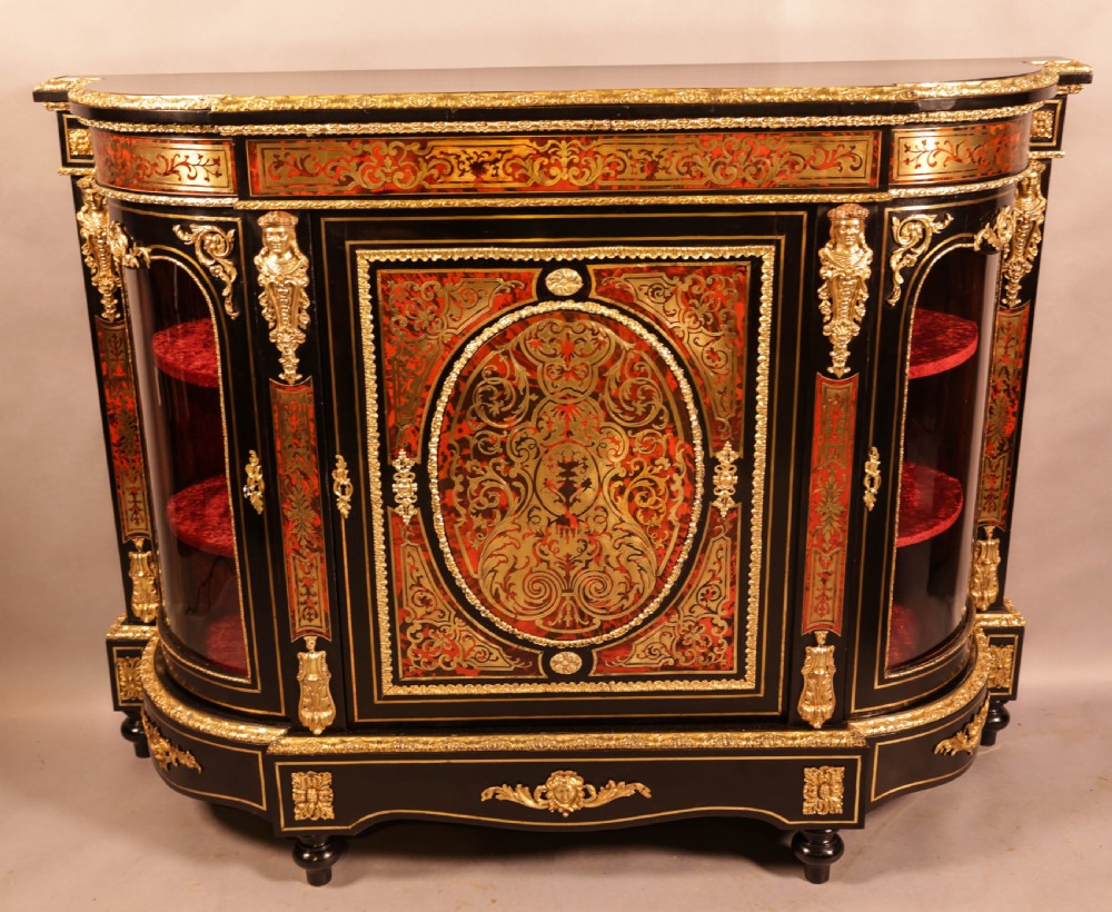 A Fabulus Boulle Work Credenza Victorian  View V