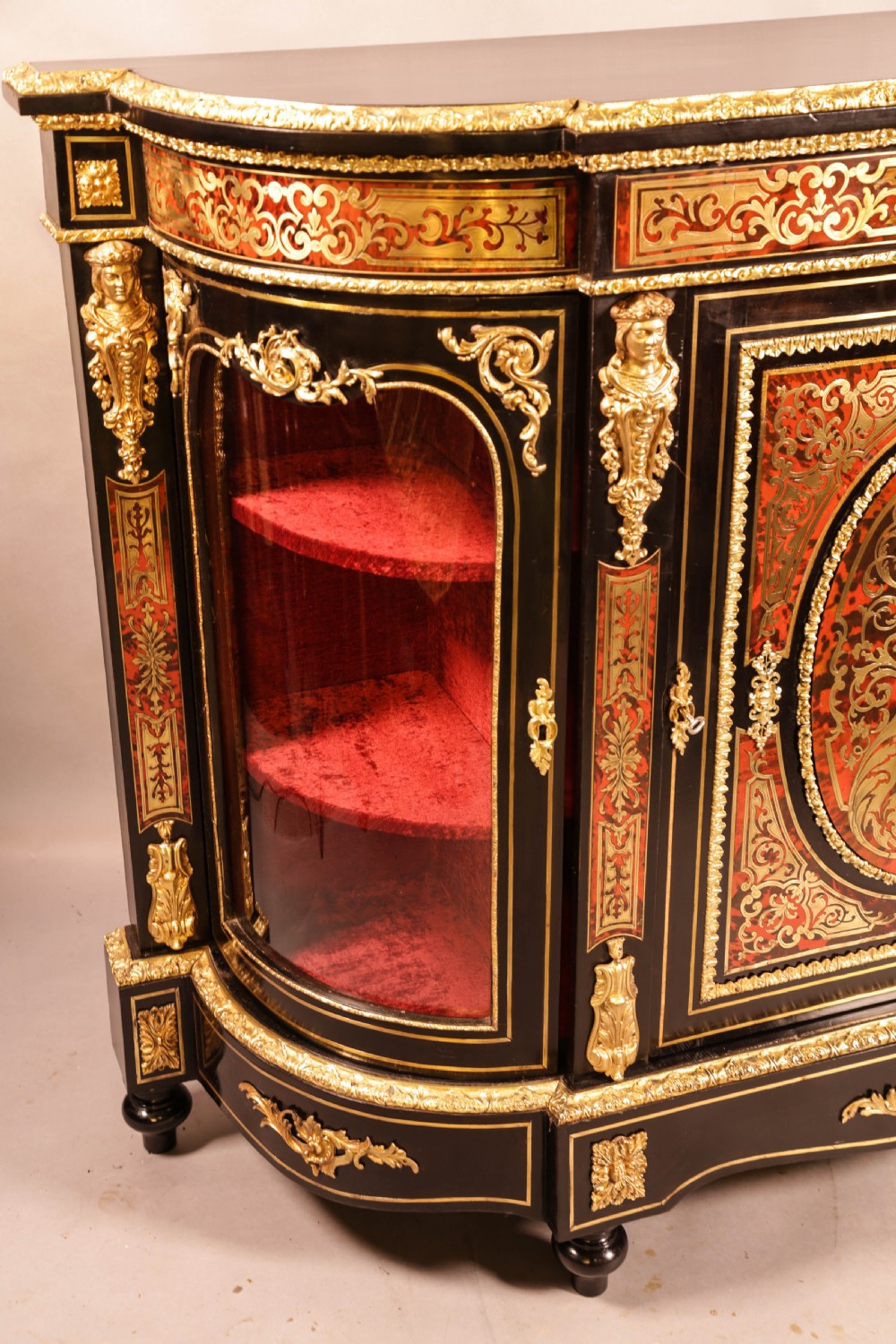 A Fabulus Boulle Work Credenza Victorian  View VIII