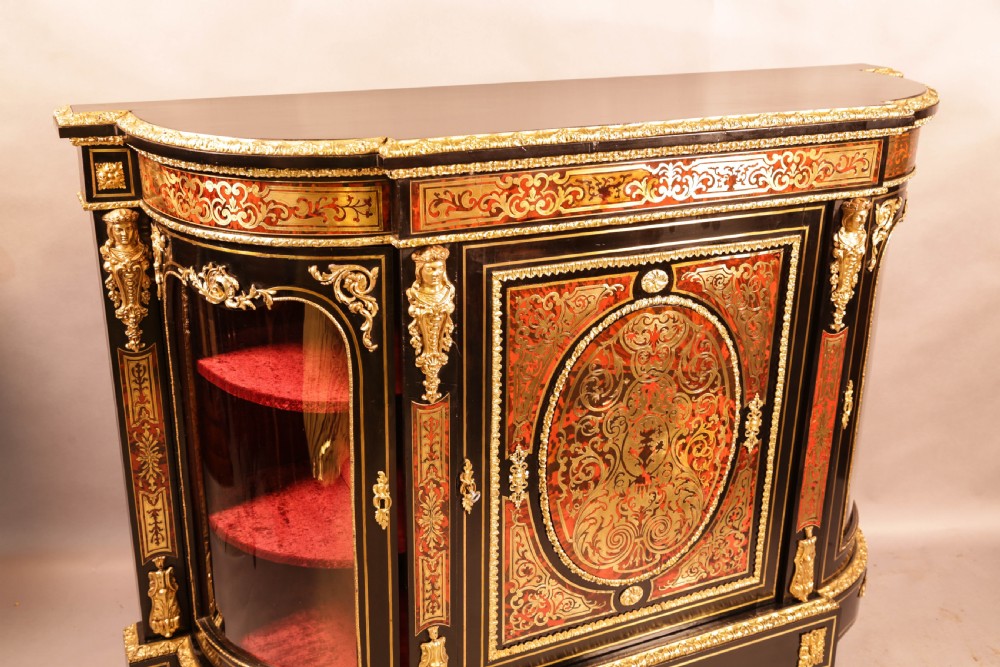 A Fabulus Boulle Work Credenza Victorian  View IX
