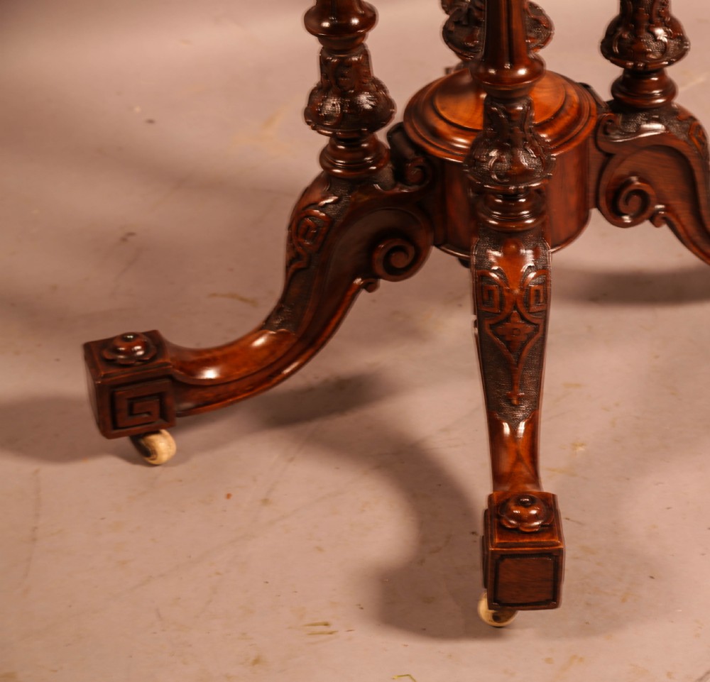 A Superb Victorian Burr Walnut Games Table View VI