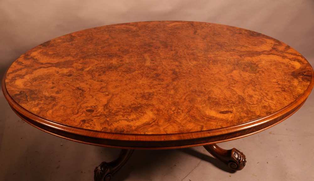A Victorian Burr Walnut Coffee Table