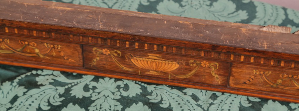 A Rare Pair of Georgian Curtain Pelmets in Rosewood and Inlaid View VII