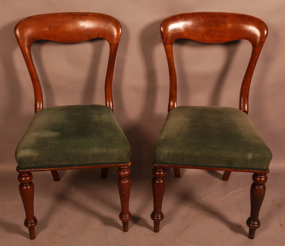A Set of 8 Balloon Back Dining Chairs View IV