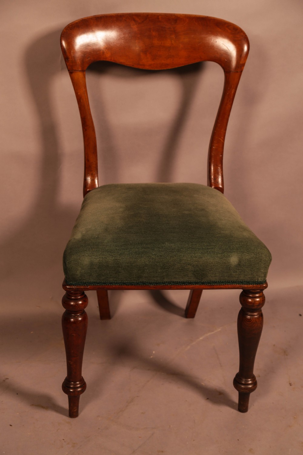 A Set of 8 Balloon Back Dining Chairs View V