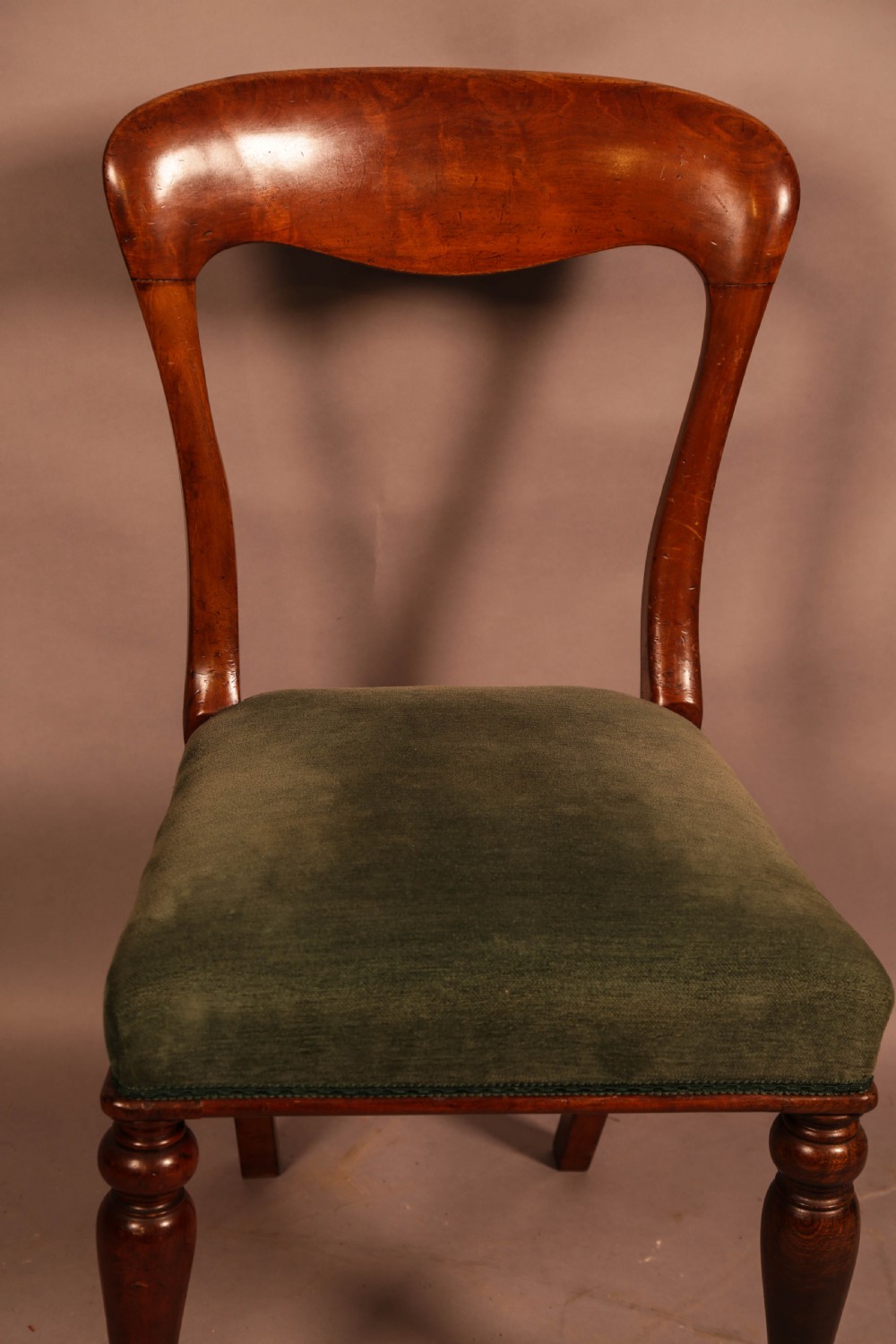 A Set of 8 Balloon Back Dining Chairs View VIII