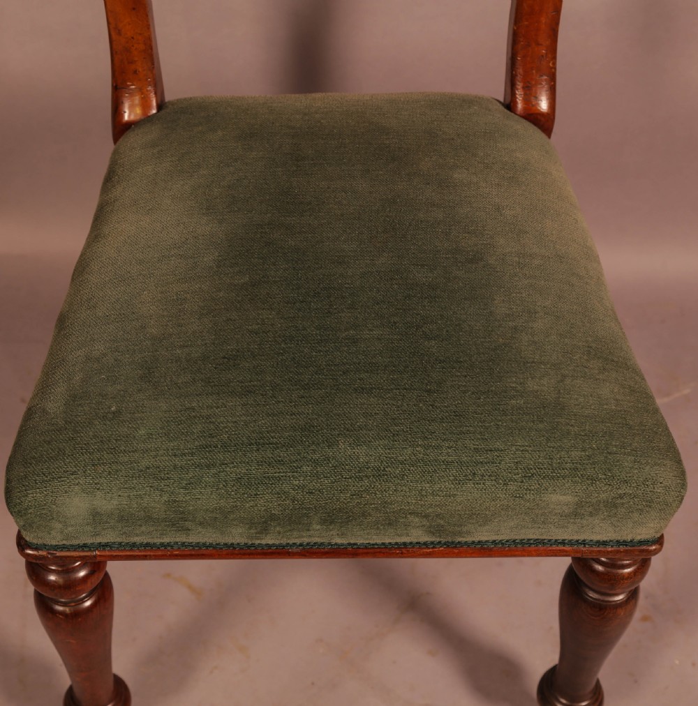 A Set of 8 Balloon Back Dining Chairs View IX