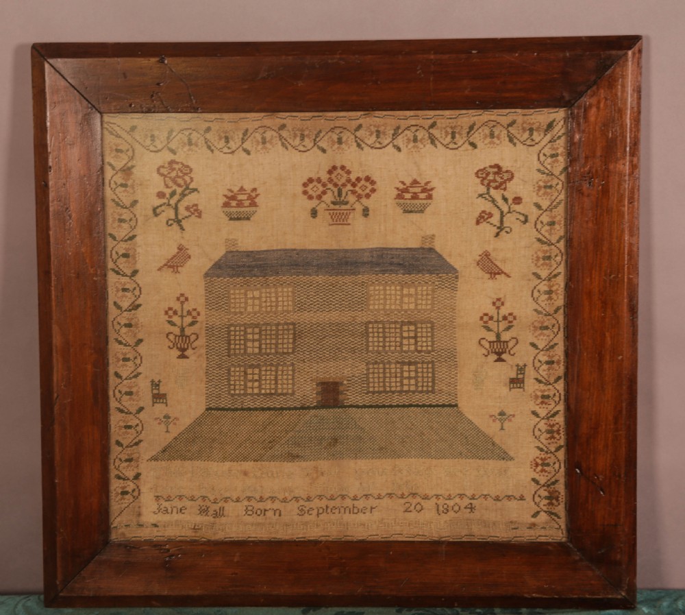 Girl Needle work Sampler Jane Hall