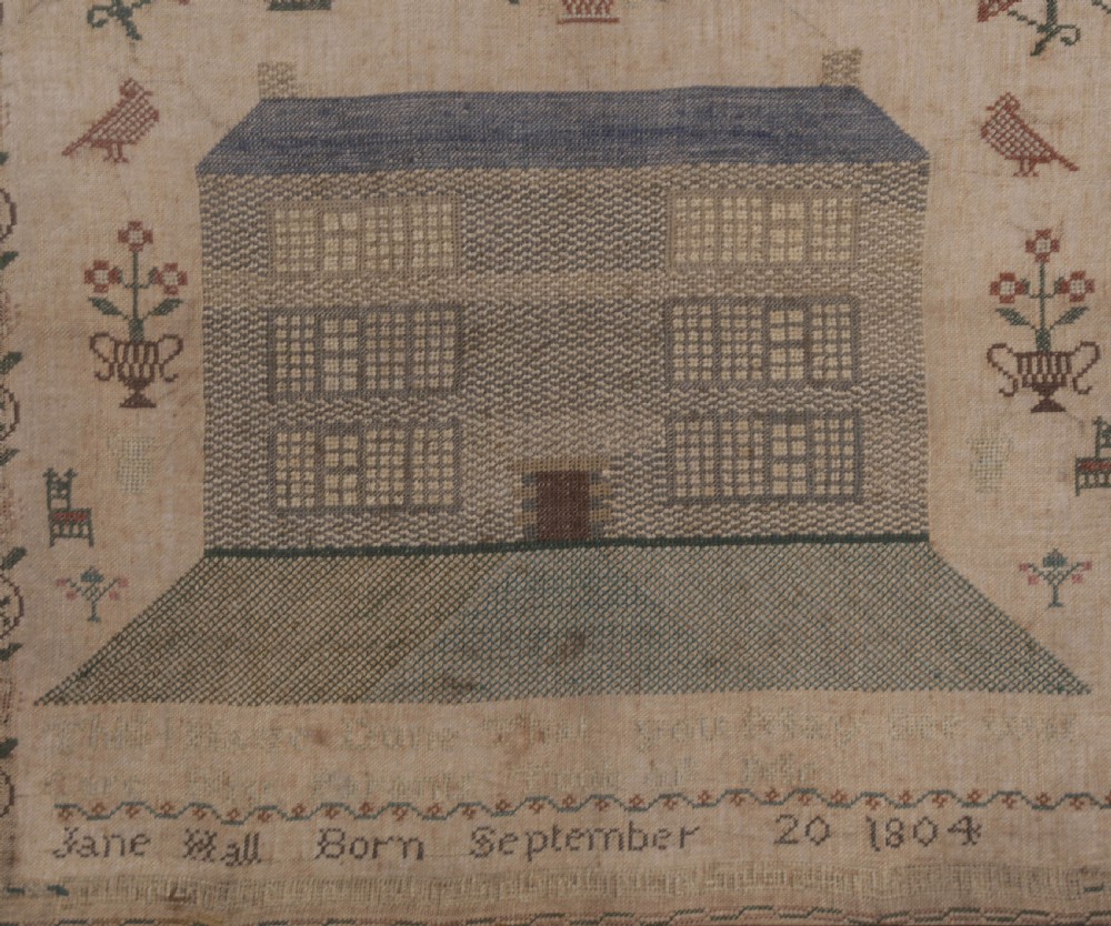 Girl Needle work Sampler Jane Hall View III
