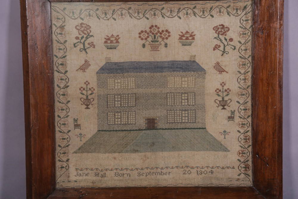 Girl Needle work Sampler Jane Hall View IV