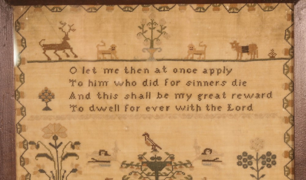 Girl Needlework Sampler Caroline Munckton 1831 View IV