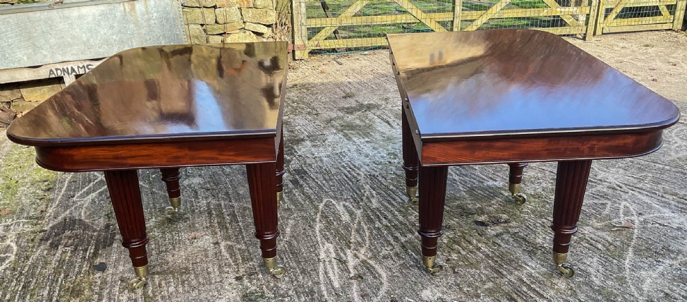 Rare Imperial Dining Table 7 leaves seats 20 . c 1830 View IX