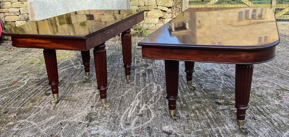 Rare Imperial Dining Table 7 leaves seats 20 . c 1830 View X
