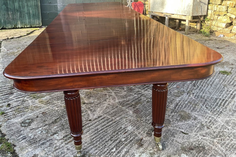 Rare Imperial Dining Table 7 leaves seats 20 . c 1830 View XX