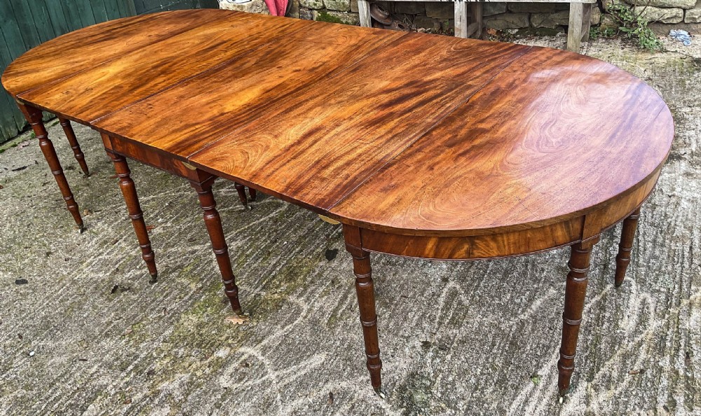 A Georgian D End Dining Table in Mahogany View II