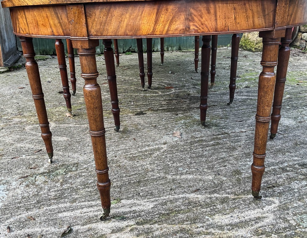 A Georgian D End Dining Table in Mahogany View VI