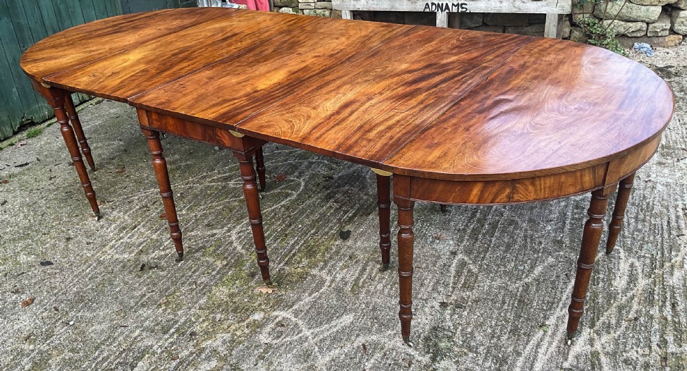 A Georgian D End Dining Table in Mahogany View IX