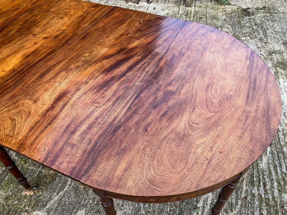 A Georgian D End Dining Table in Mahogany View X