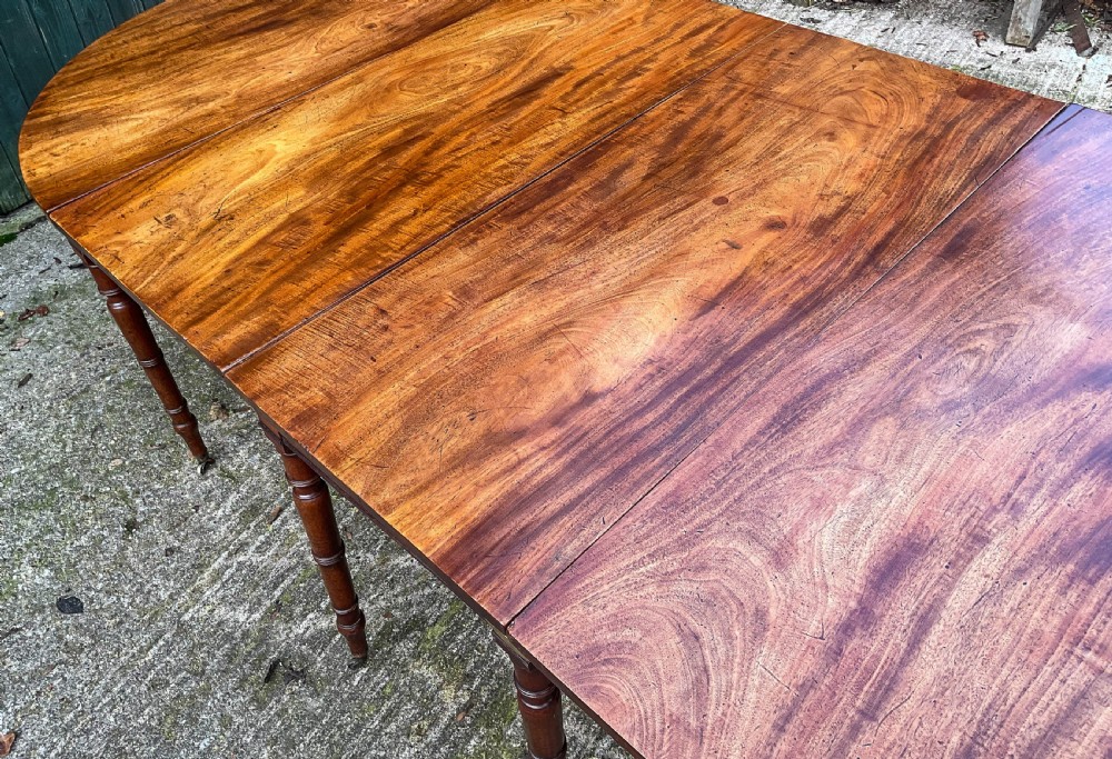 A Georgian D End Dining Table in Mahogany View XI