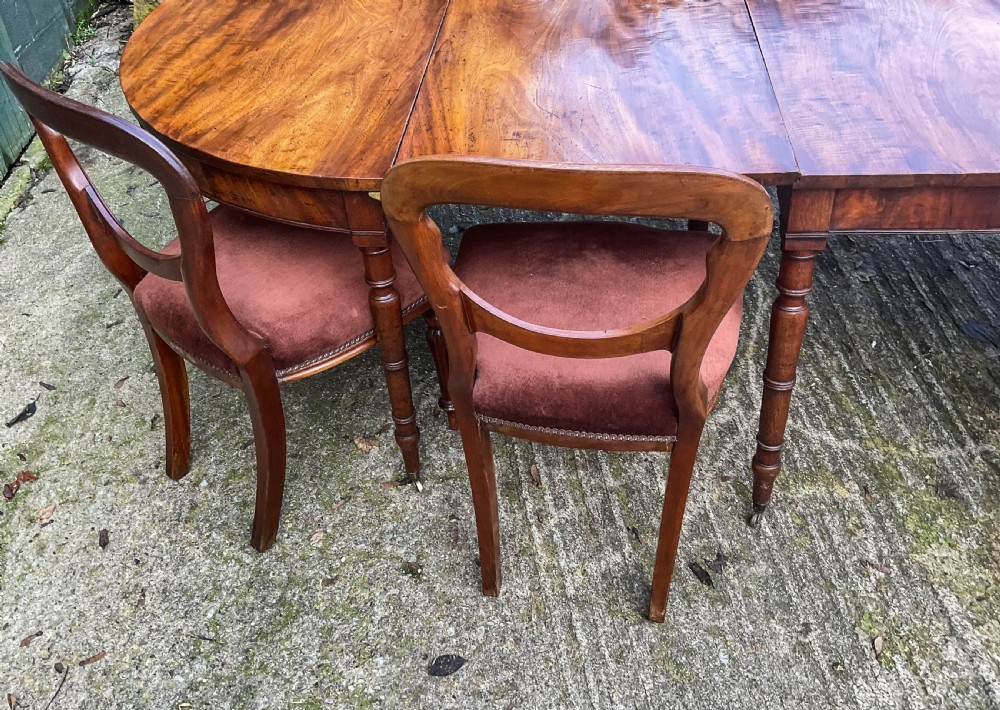 A Georgian D End Dining Table in Mahogany View XIV