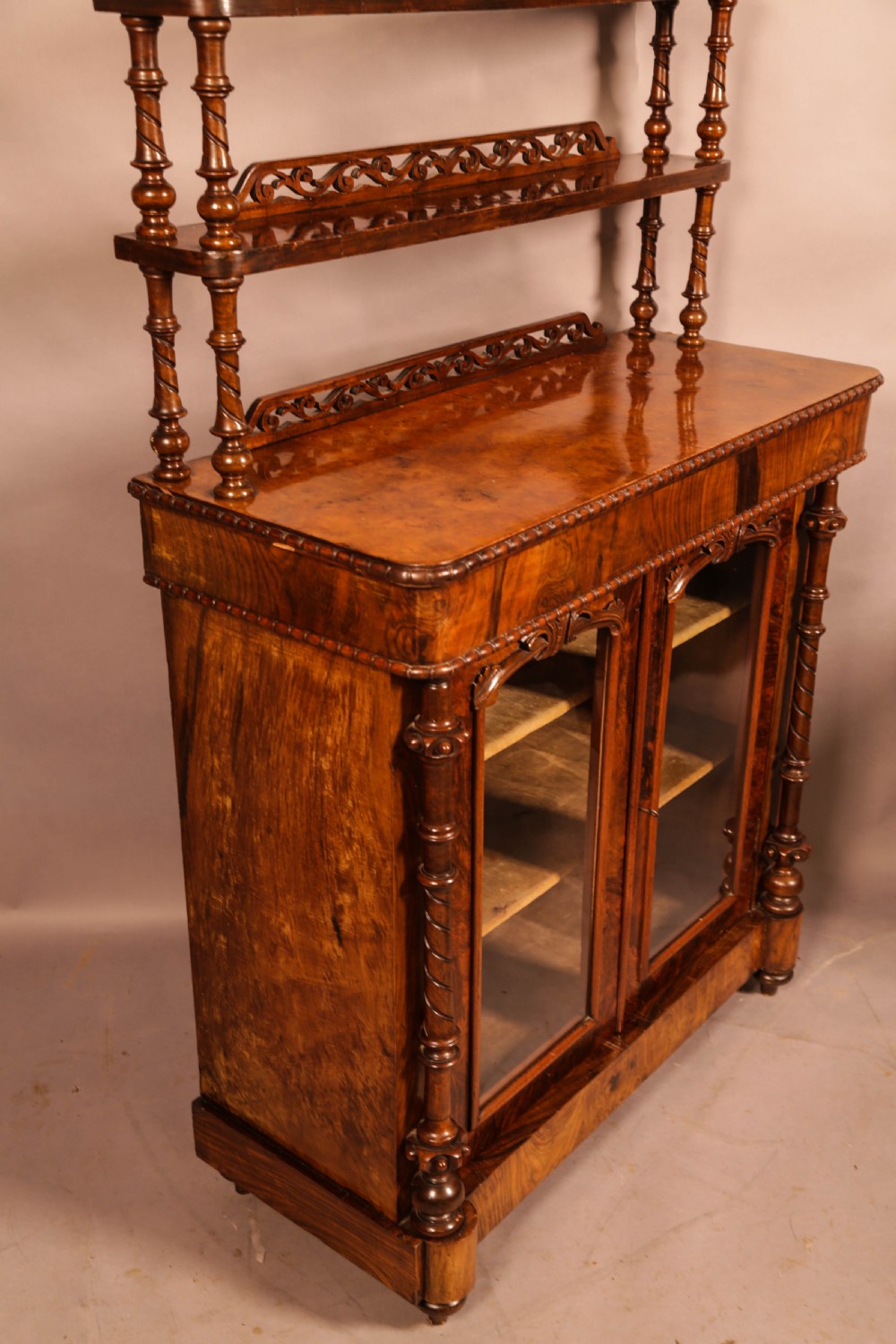 A Victorian Burr Walnut Chiffonier View II