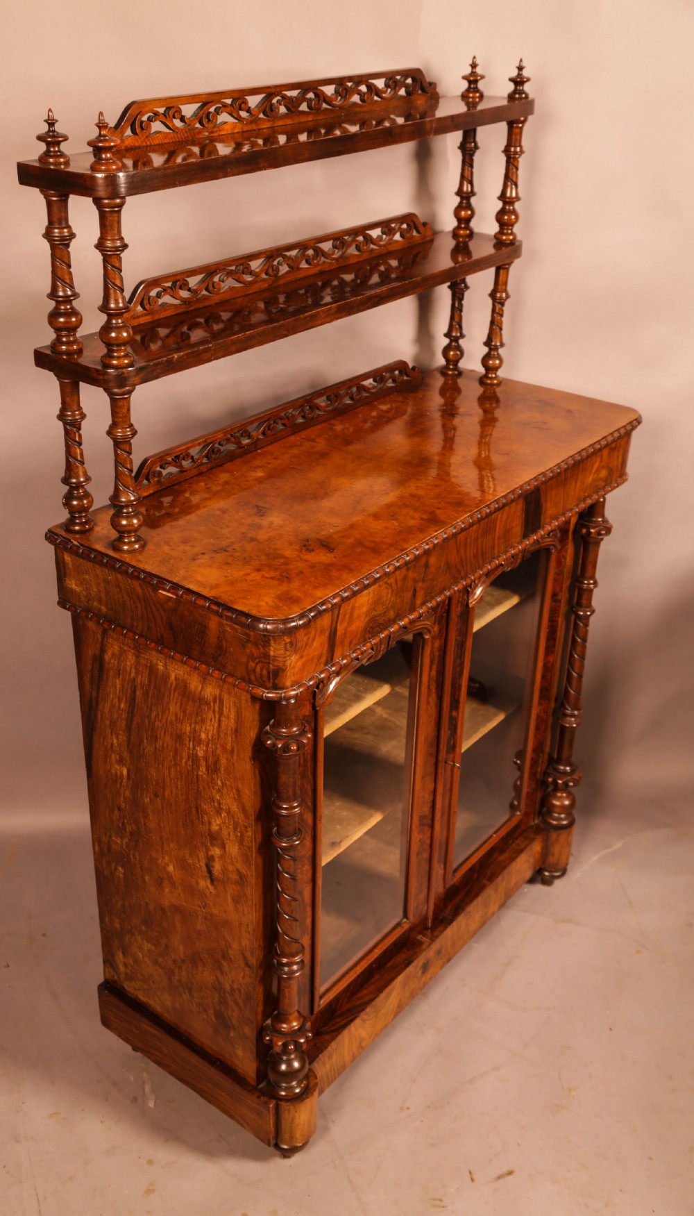 A Victorian Burr Walnut Chiffonier View III