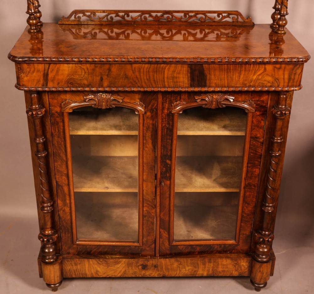A Victorian Burr Walnut Chiffonier View V