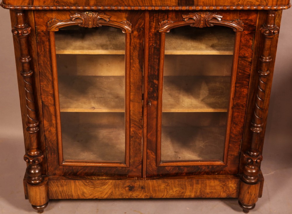 A Victorian Burr Walnut Chiffonier View VI