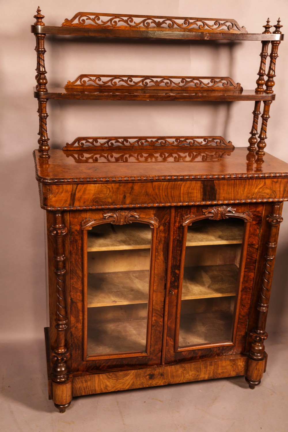 A Victorian Burr Walnut Chiffonier View VIII