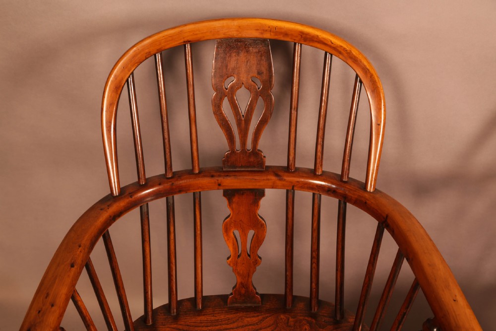A Pair of Yew Wood LOw Back Windsor Chairs Rockley View IV