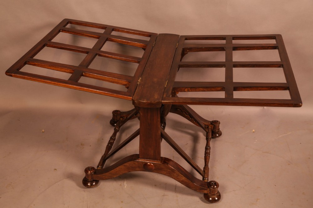 A Rare Country House Folio Stand in Rosewood View IV