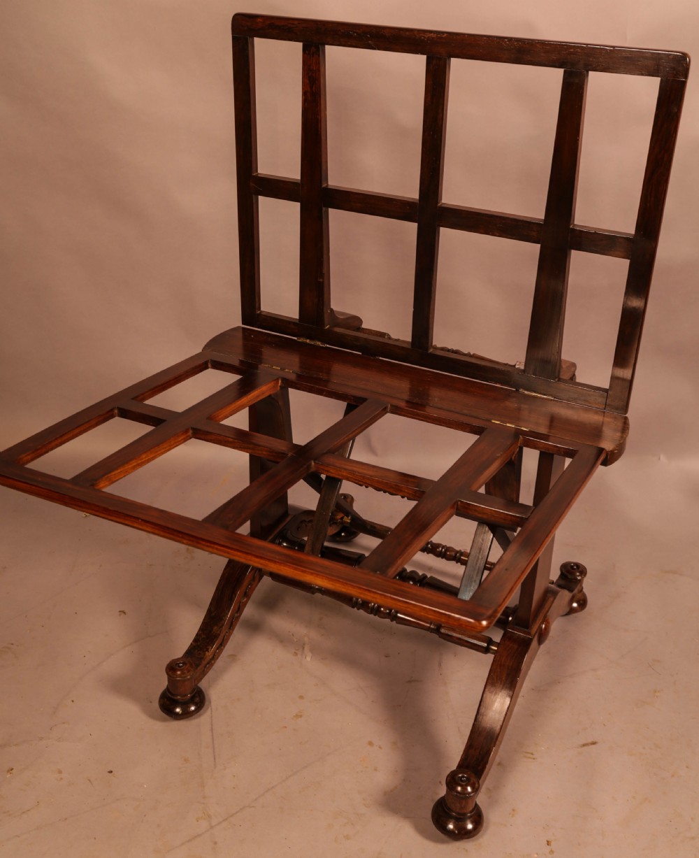 A Rare Country House Folio Stand in Rosewood View IX