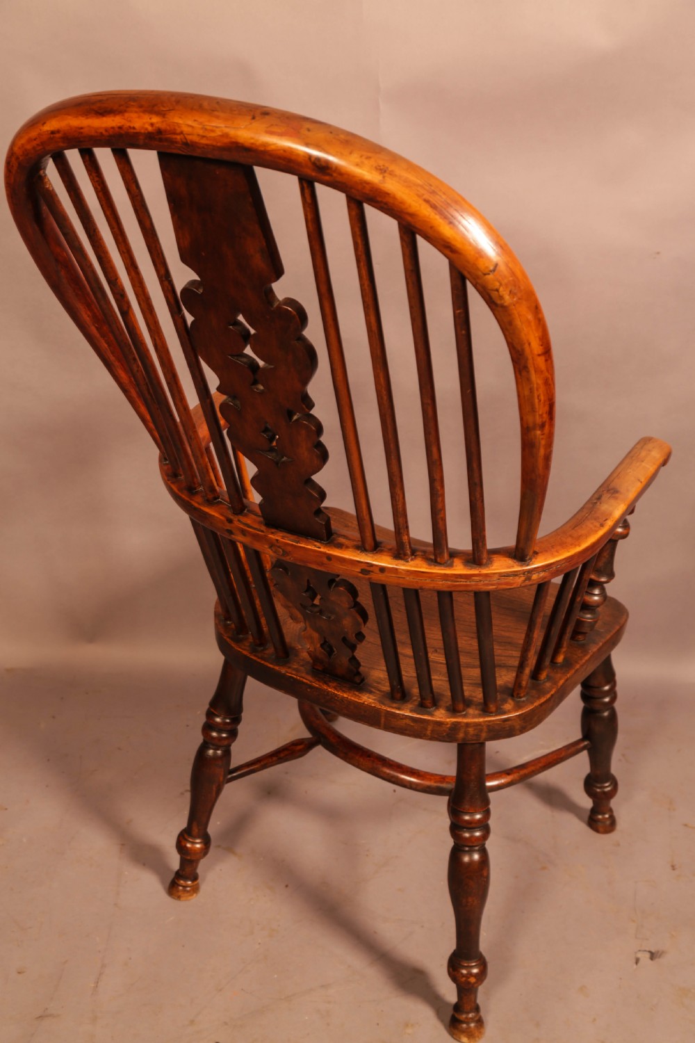 Super Quality Worksop High Back Yew Windsor Allsop c 1840 View III