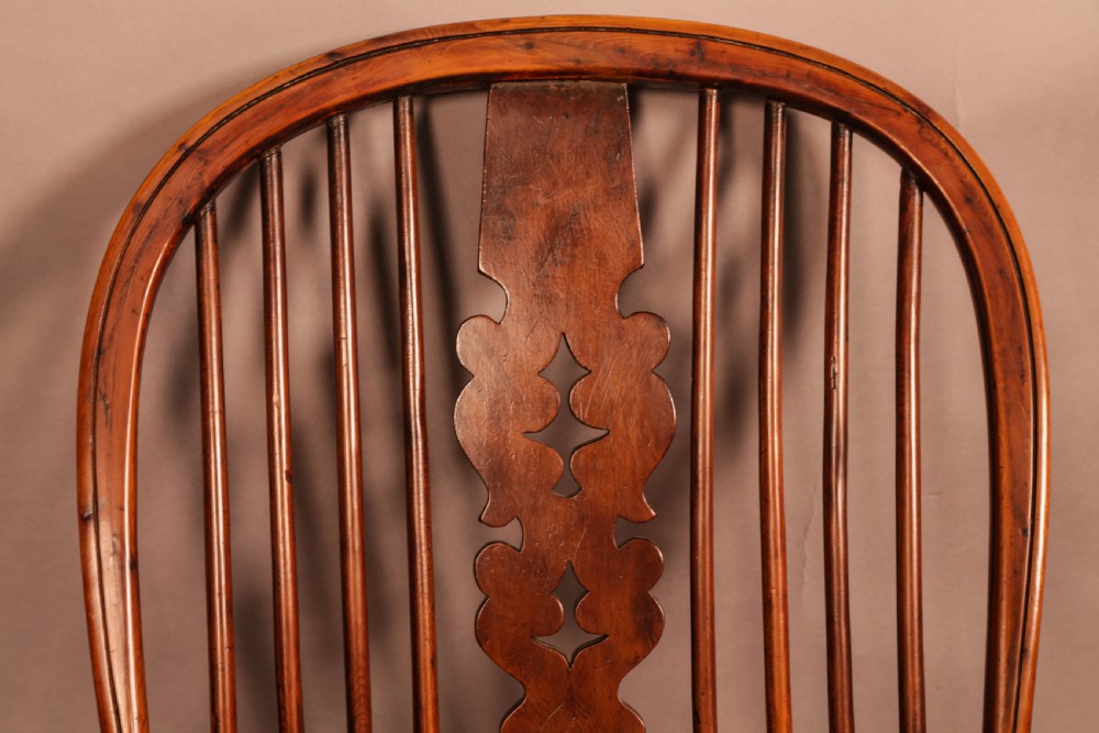 Super Quality Worksop High Back Yew Windsor Allsop c 1840 View VII