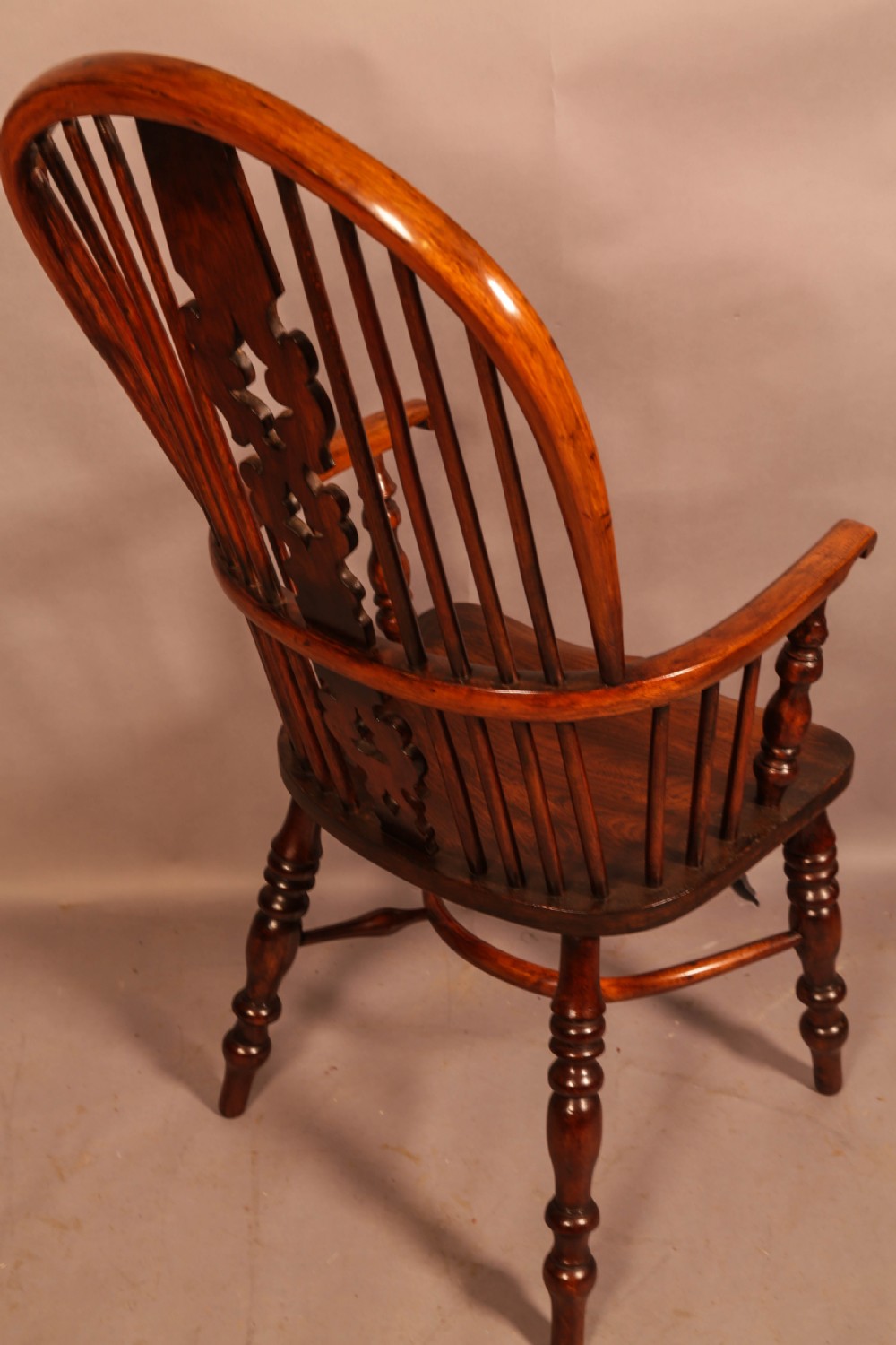 Yew Wood High Back Windsor Chair Allsop of Worksop View II