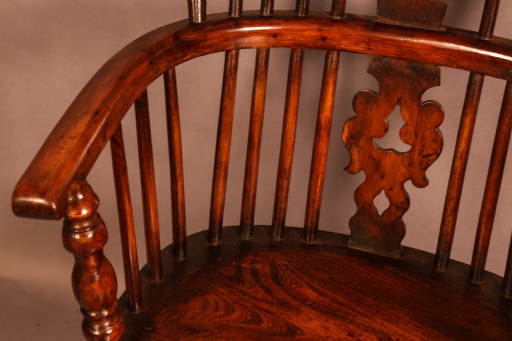 Yew Wood High Back Windsor Chair Allsop of Worksop View IV