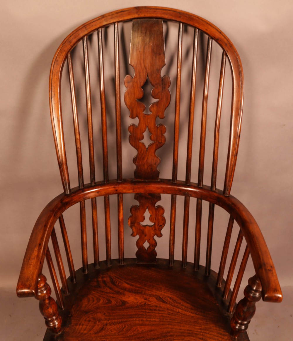 Yew Wood High Back Windsor Chair Allsop of Worksop View VII