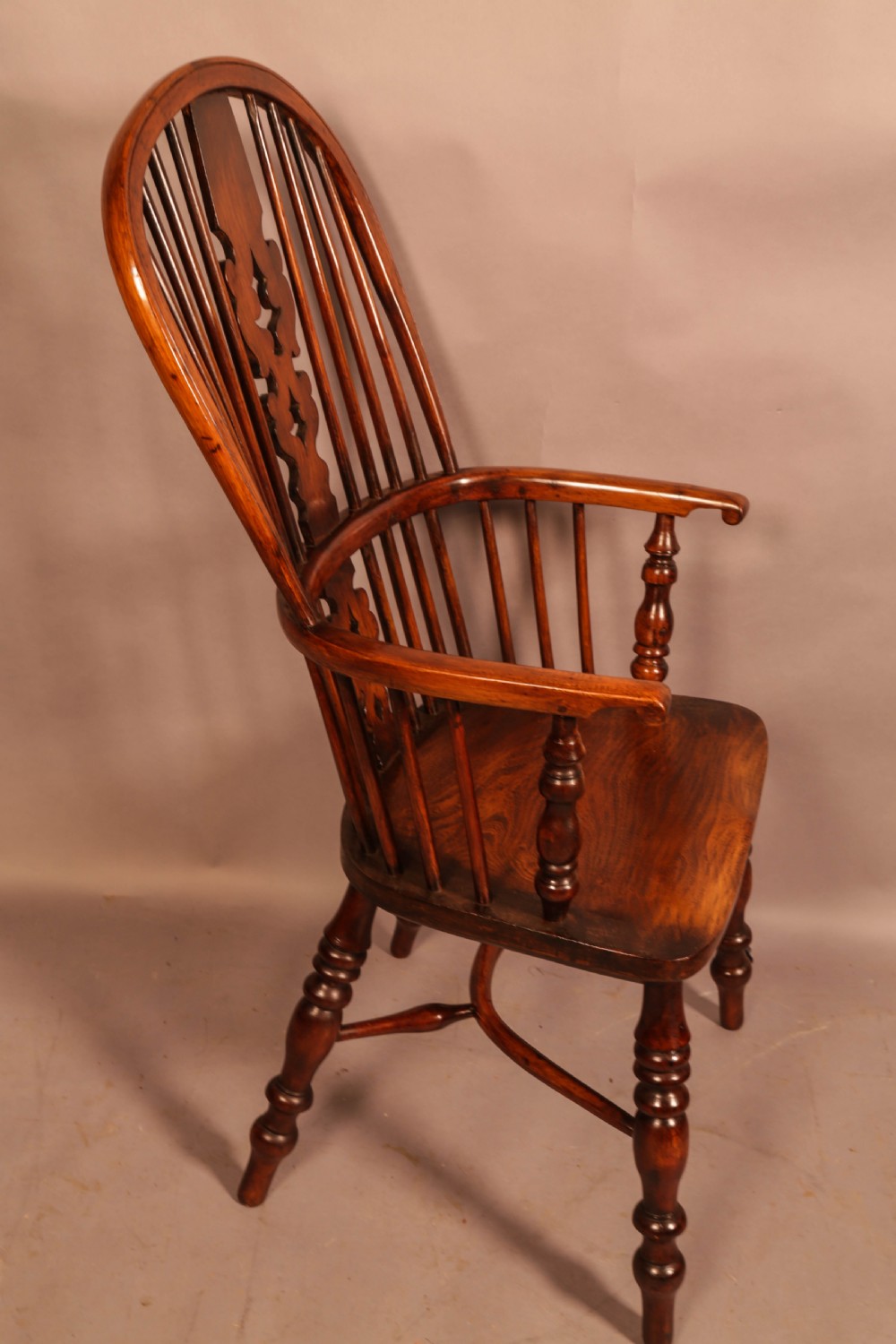 Yew Wood High Back Windsor Chair Allsop of Worksop View VIII