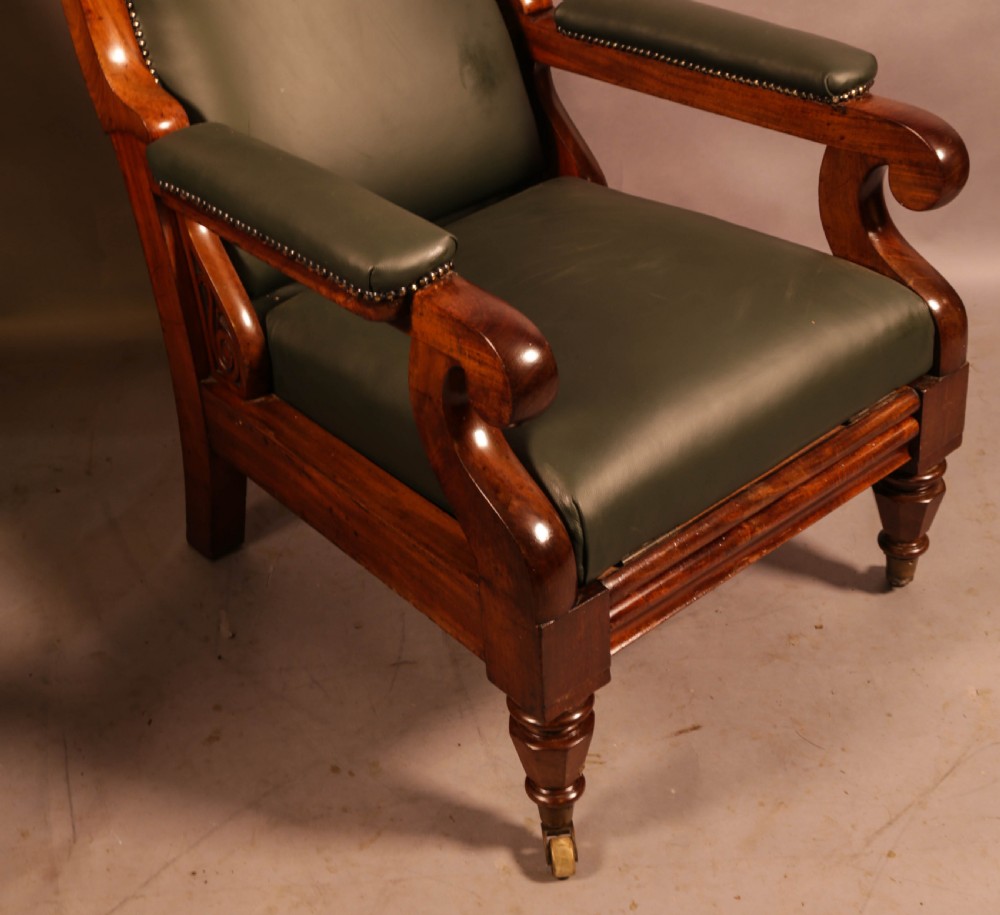 A Super William IV Reclining Library Armchair View II