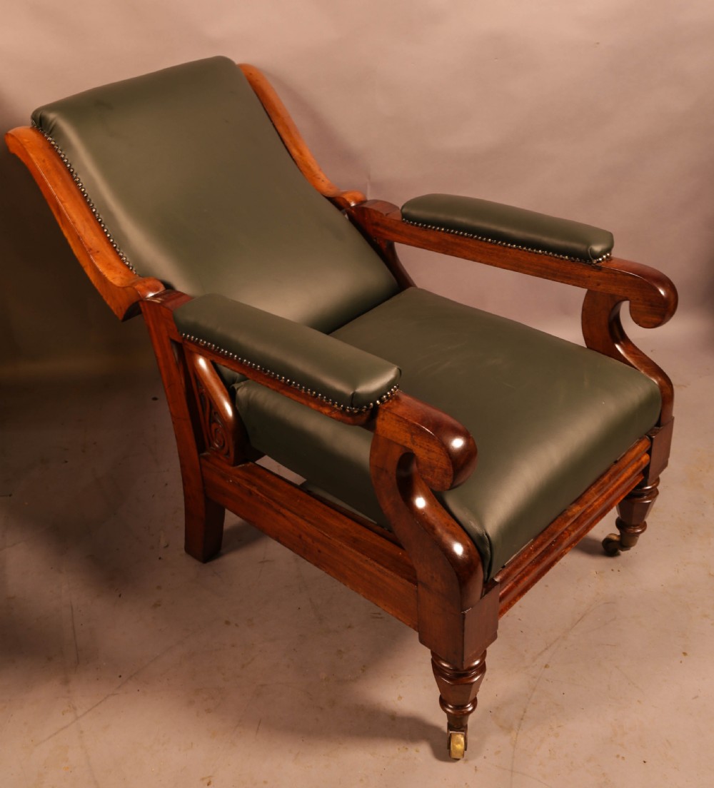A Super William IV Reclining Library Armchair View III