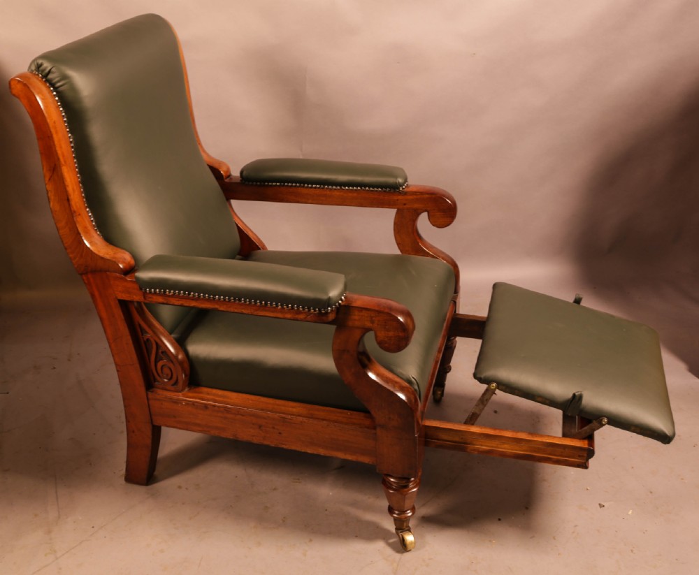 A Super William IV Reclining Library Armchair View X