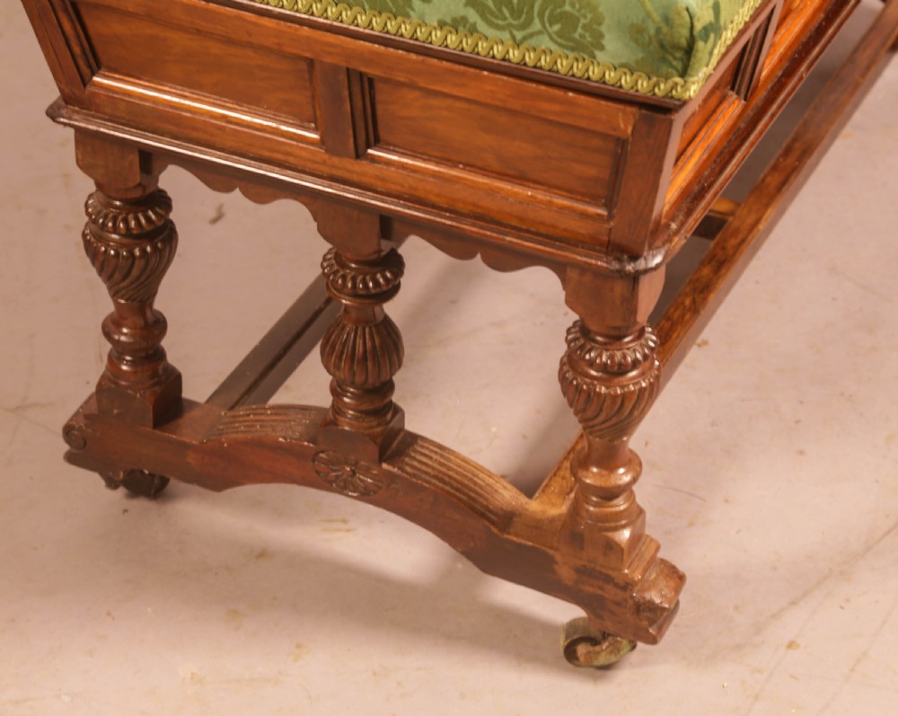 A Victorian Duet Stool in Mahogany Manchester maker View VII