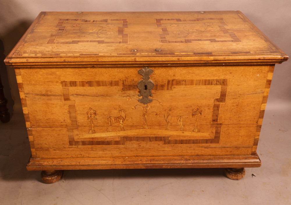 A Scandinavian Blanket Box lots of Inlay