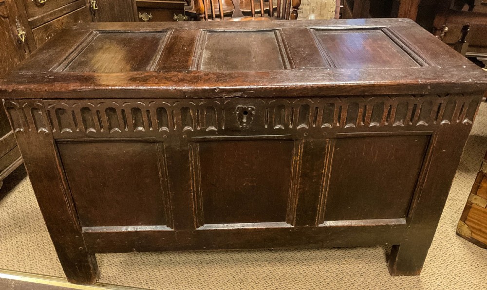 A 17th century Oak Coffer